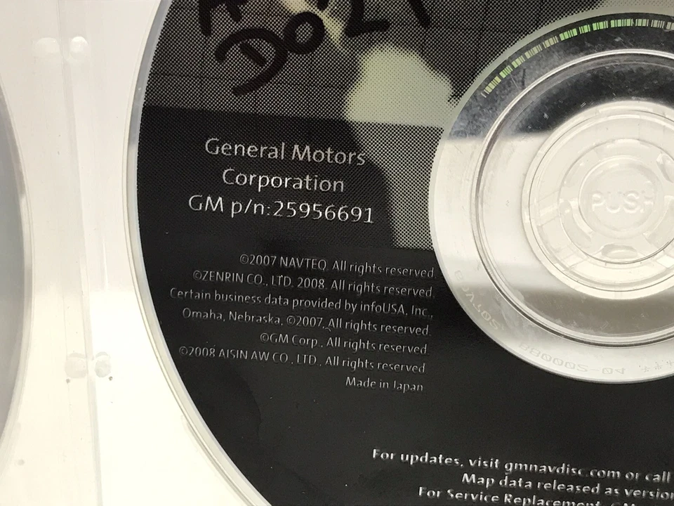 NAVIGATION SYSTEM MAP DVD USA/CANADA P/N 25956691 VERSION 7.3  "D029" - Image 2 of 4