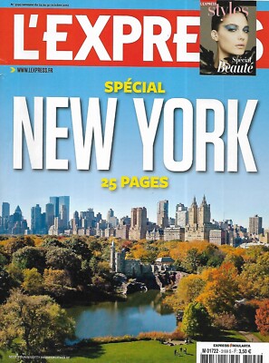 L'EXPRESS Nr. 3199 24.10.2012 Special New York / Holland und die Wirtschaft / BPI / Polar