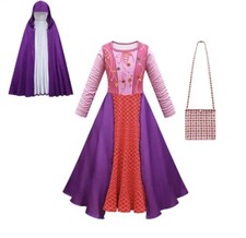 Hocus Pocus 2 Halloween Girls Witch Winifred Costume Sarah Mary Sanderson Sister