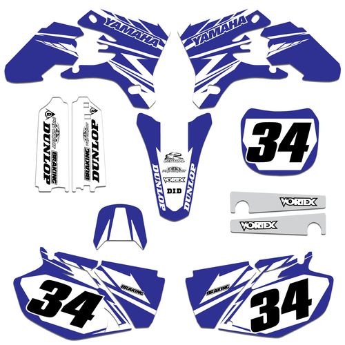 2003 2004 YZF 250 / 450 GRAPHICS YAMAHA DIRT BIKE DECALS DECA YZ250F
