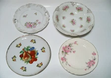 4pc Decorative Plate and Bowl Lot, Unmarked