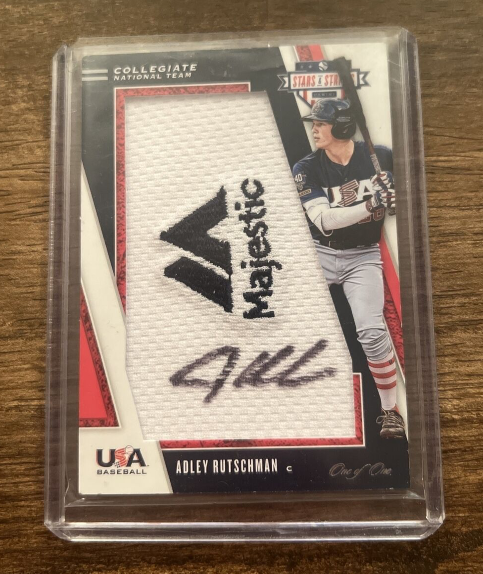 🔥Adley Rutschman Auto Relic JSA Certified 1/1 #J-AR2 USA Stars