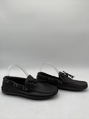 Bruno Magli TINO Brown Leather Boat Style Slip On Moccasin 