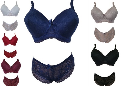 Damen Dessouspaket 2 Stück BH-Set Cup A,B,C,D,E Dessous-Set Wäsche - 第 50/50 張圖片
