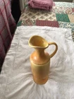 vintage yellow haeger vase