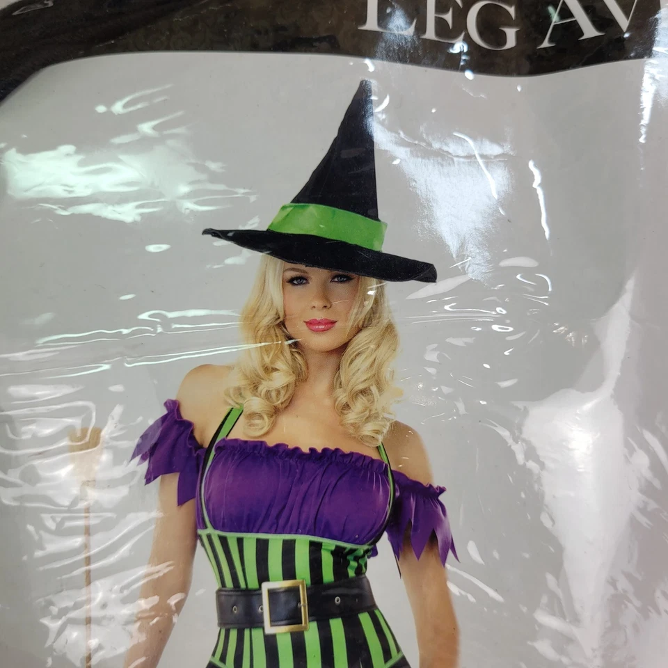 Женские X-Large ноги Avenue завораживающий ведьма стиль 83520 черный, зеленый, фиолетовый  - Изображение 3 из 4