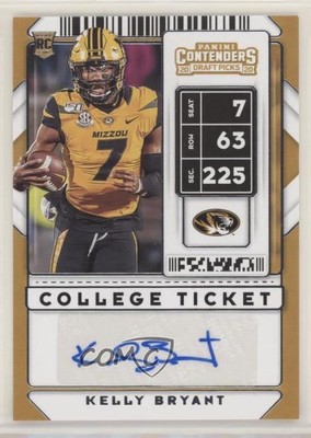 2020 Panini Contenders Draft Picks College Ticket Kelly Bryant Rookie Auto RC