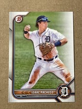 IZAAC PACHECO 2022 BOWMAN PROSPECT #BP-106 DETROIT TIGERS Paper