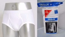 NEW GILDAN MEN'S COTTON WHITE BRIEFS 12-PACK, 100  COTTON