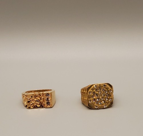 2- Plated Gold Plated Rings (USED)these are Plated not Real ....