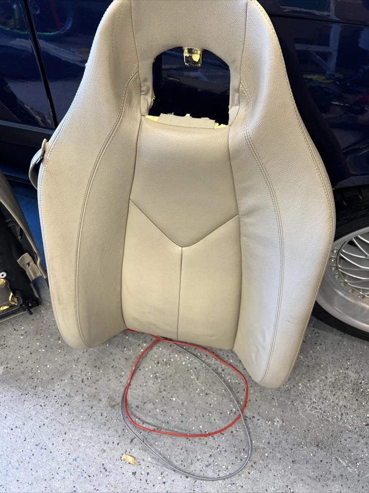 Cojín de asiento 11 Mercede R171 SLK350 SLK300 lado derecho superior beige pasajero Foto 2 de 4