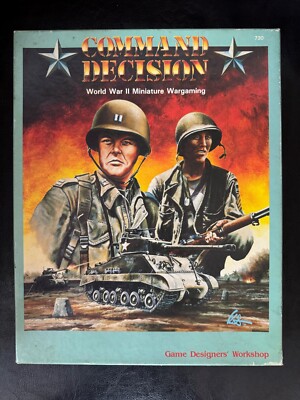 COMMAND DECISION *UNPUNCHED* by Games Designers' Workshop (GDW) vgc rare