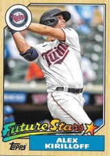  2022 Topps Series 1 ALEX KIRILLOFF 1987 Box Topper Oversized Future Stars