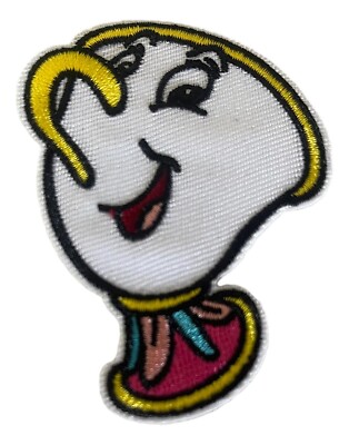 Beauty and the Beast Chip Teacup Character 3'' Tall Embroidered Patch