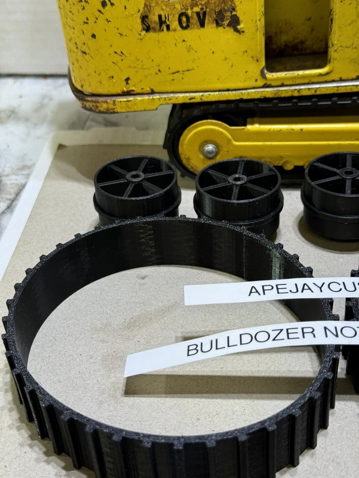 1 nuevo juego de orugas y 4 ruedas para excavadora de pala de vapor Tonka Foto 2 de 4