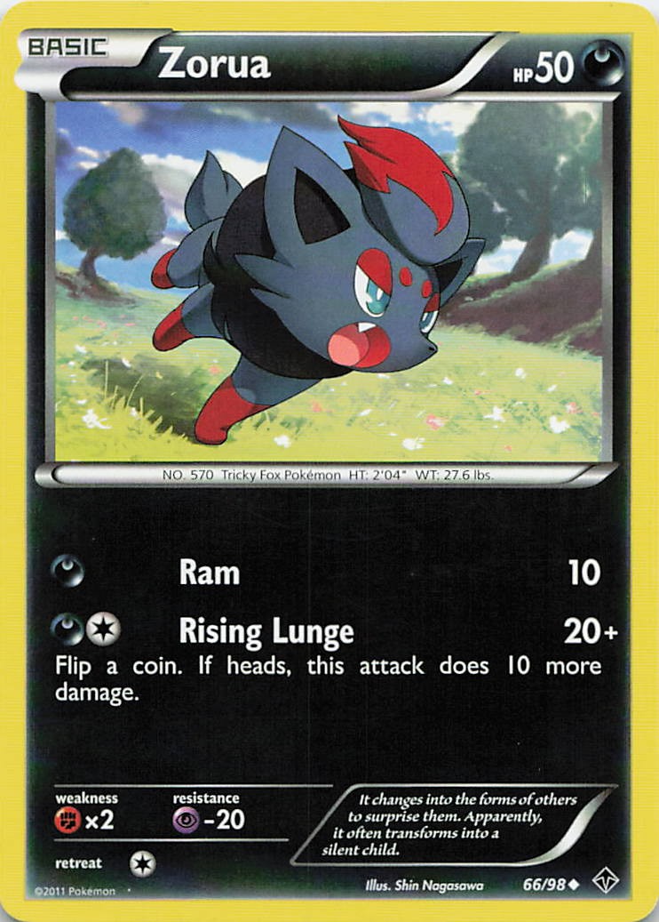 Zorua Uncommon Emerging Powers 66/98 NM