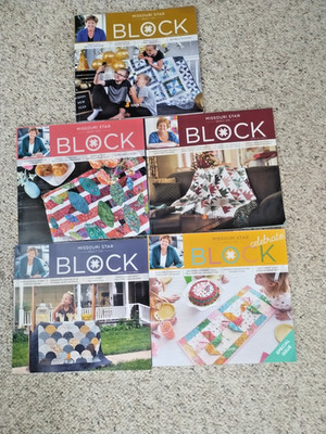 Missouri Star Quilt Co BLOCK Idea Book Magazine Lot of 5 2018-2019 Quilting