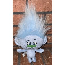 DreamWorks Trolls Guy Diamond Glitter Plush Blue Sparkle Stuffed Toy Hasbro