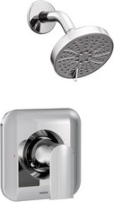 Moen Genta Shower Trim Kit Chrome Single Lever Handle Modern Posi-Temp
