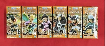 BANDAI Big Pirates 100 Scenery 3 6pc Set World Collectible Figures Used