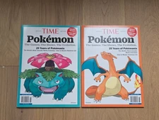 Time Magazine Pokemon 2025 Venusaur Charizard Set of 2 - New