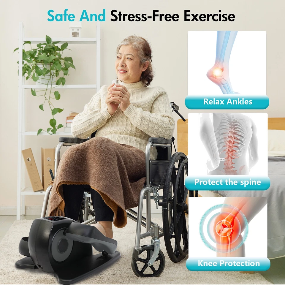 Ellipse Leg Exerciser as Seen on TV Under Desk Elliptical Machine Seated Machine - Image 3 of 4