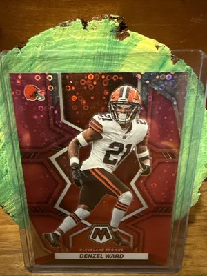 2022 Panini Mosaic Denzel Ward #230 No Huddle Pink Mosaic Prizm /20 MINT