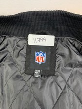 GIII NFL Washington Redskins Varsity Jacket Mens 2XL Black Embroidered 11799
