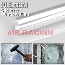 Clear Security Window Film Shatterproof Glass Protection Anti Shatter 4Mil 8Mil