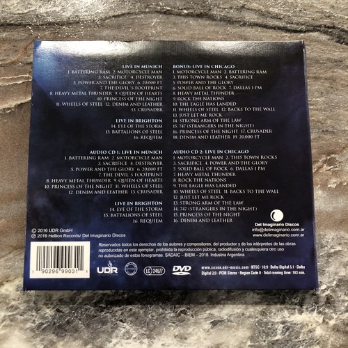 Saxon Let Me Feel Your Power CD DVD 2019 2 CD 1 DVD Live Like New Biff Byford - Imagen 12 de 13