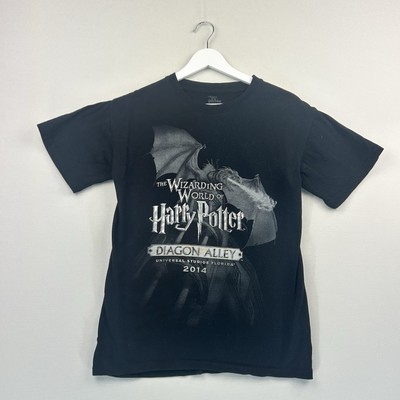 Harry Potter Universal Studios 2014 T-Shirt Herren klein schwarz Grafik Diagon