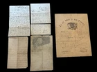 Civil War 4 Letters & 1st Pennsylvania Cavalry Discharge Lot 1862-65 Nashville