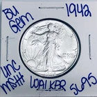 1942 BU UNCIRCULATED WALKING LIBERTY SILVER HALF DOLLAR AUTHENTIC U.S. MINT 5695