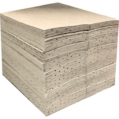 U1PM100 Essentials 15'' x 18''  Single Ply Medium Weight Sorbent Pads - 100 Count