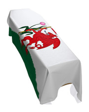 Cardiff City Coffin Drape Flag - Premium Quality and Made To Order in the UK