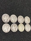 Lot of 8 Mercury Dimes 1936 90% Silver US Coins