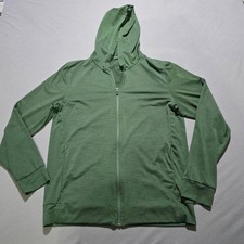 Nike Dri Fit Standard Fit Mens Full Zip Hoodie Green Athletic Performance small