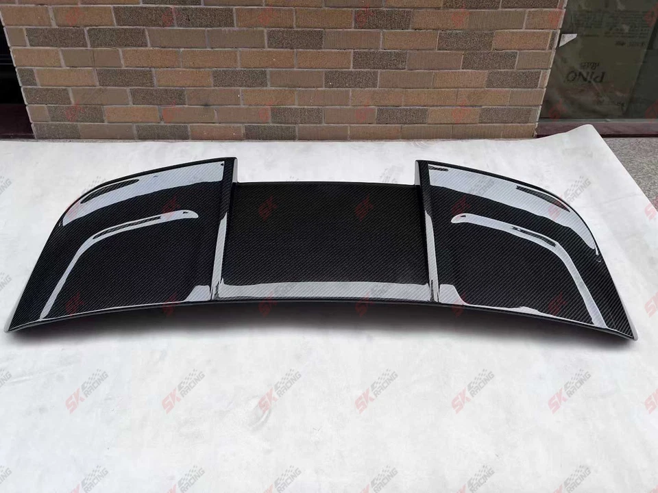 Alerón de techo trasero forjado/fibra de carbono/brillante para Audi RS6 Avant C8 2021-26 Foto 3 de 4