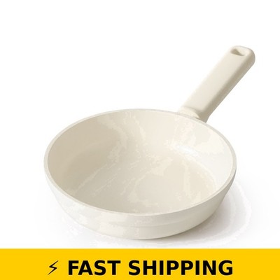 SENSARTE 8 Inch Ceramic Frying Pan - Nonstick, Dishwasher Safe, White