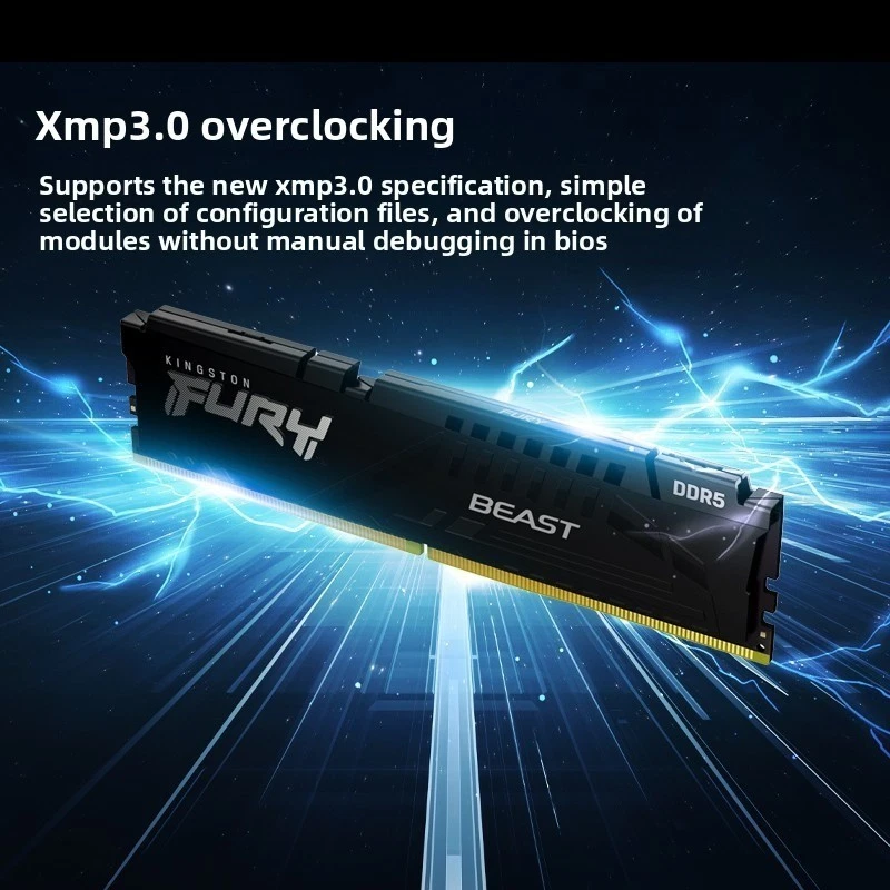 KingSton FURY Beast  32G PC5 DDR5  6000MHz  288pin  Desktop Memory RAM - Image 4 of 4