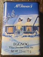 1993 McSteven's Egg Nog 2.5 Oz White Chocolate Drink Mix Christmas Collector's 