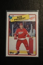 1988-89 Topps #181 Bob Probert Rookie Card RAW