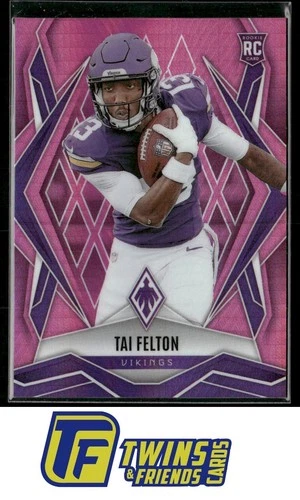 2025 Panini Phoenix #171 Tai Felton Pink Hyper Prizm #/299
