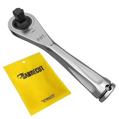 1 X Mrsc03 Mini Micro Ratchet 1/4 Square 1/4 6.3mm Hex Drive Stainless Steel