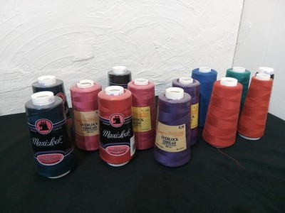 CRAFT ROOM CLEAN OUT: Serger Thread - 8 New and 5 Used Spools