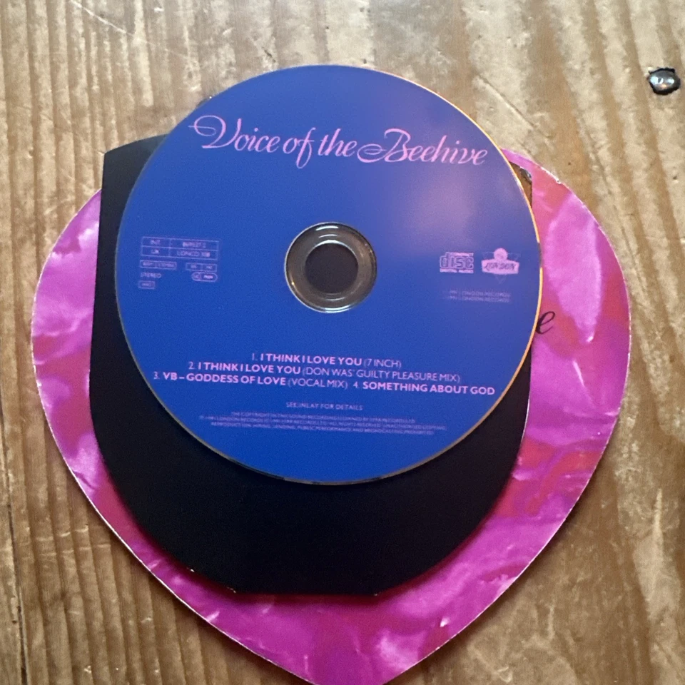VOICE OF THE BEEHIVE I Think I Love You UK CD single Heart Shaped RARE TRACKS Foto 3 de 3