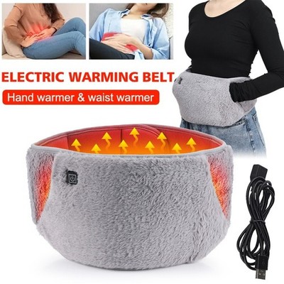 USB Electric Heating Pad for Menstrual Period Pain Relief Cramp Warmer Hand Back