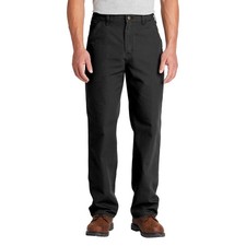 Carhartt Loose Fit Washed Duck Utility Work Pants 34x32 Black