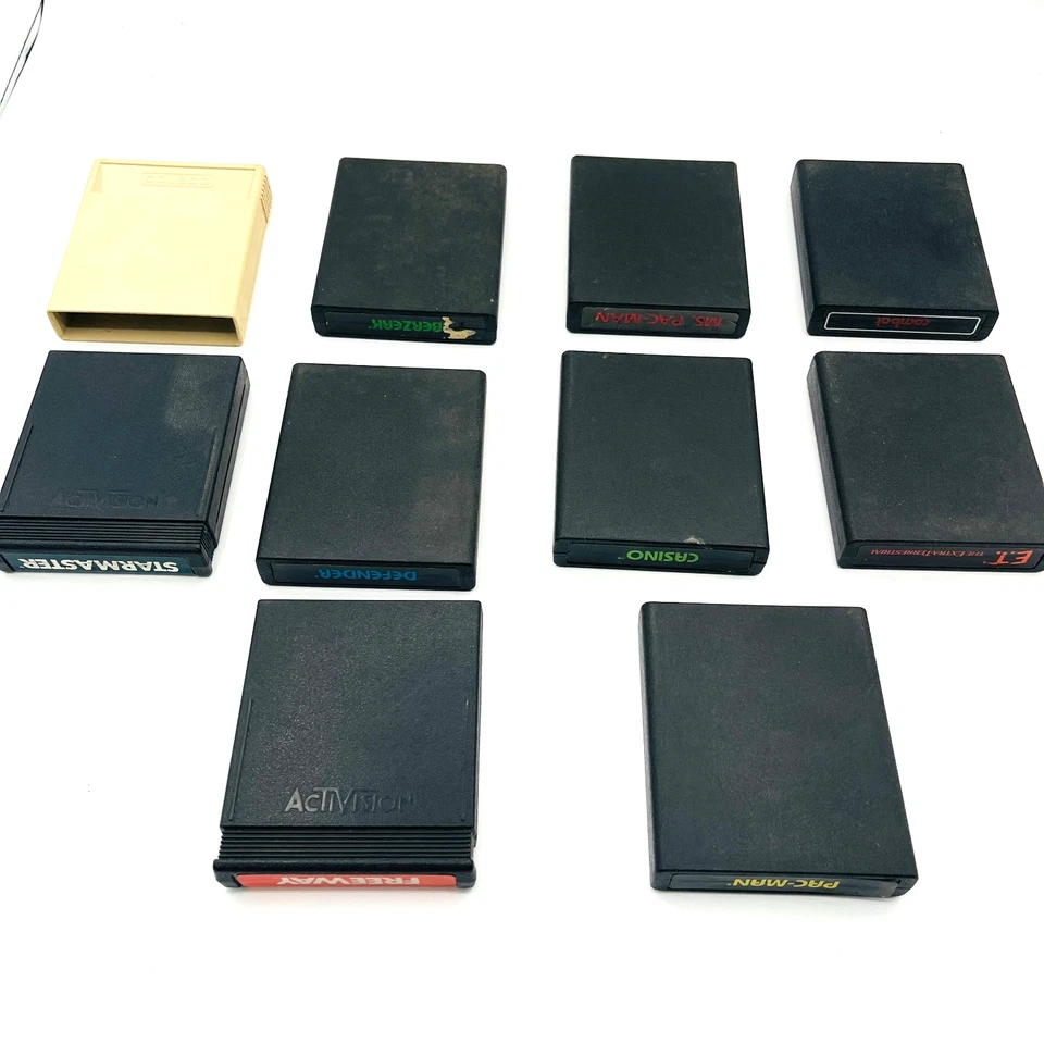 Atari 2600 Series Video Game Cartridges (Lot of 10) Titles Listed Below Untested - Image 2 of 4