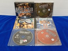Lot Of 6 PC Games Call Of Duty Battlefield Age Of Empires Command & Conquer 